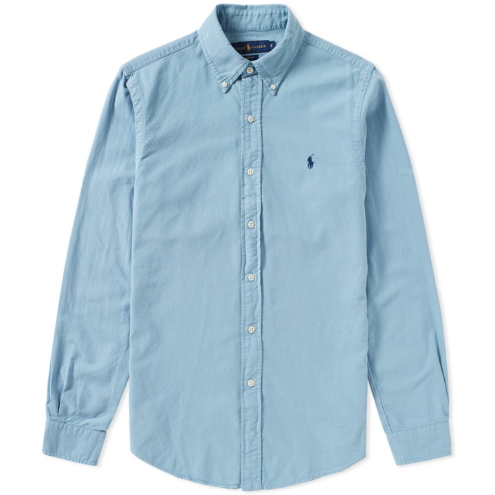 Photo: Polo Ralph Lauren Slim Fit Button Down Overdye Oxford Shirt