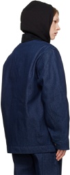 Sky High Farm Workwear Blue Embroidered Denim Jacket
