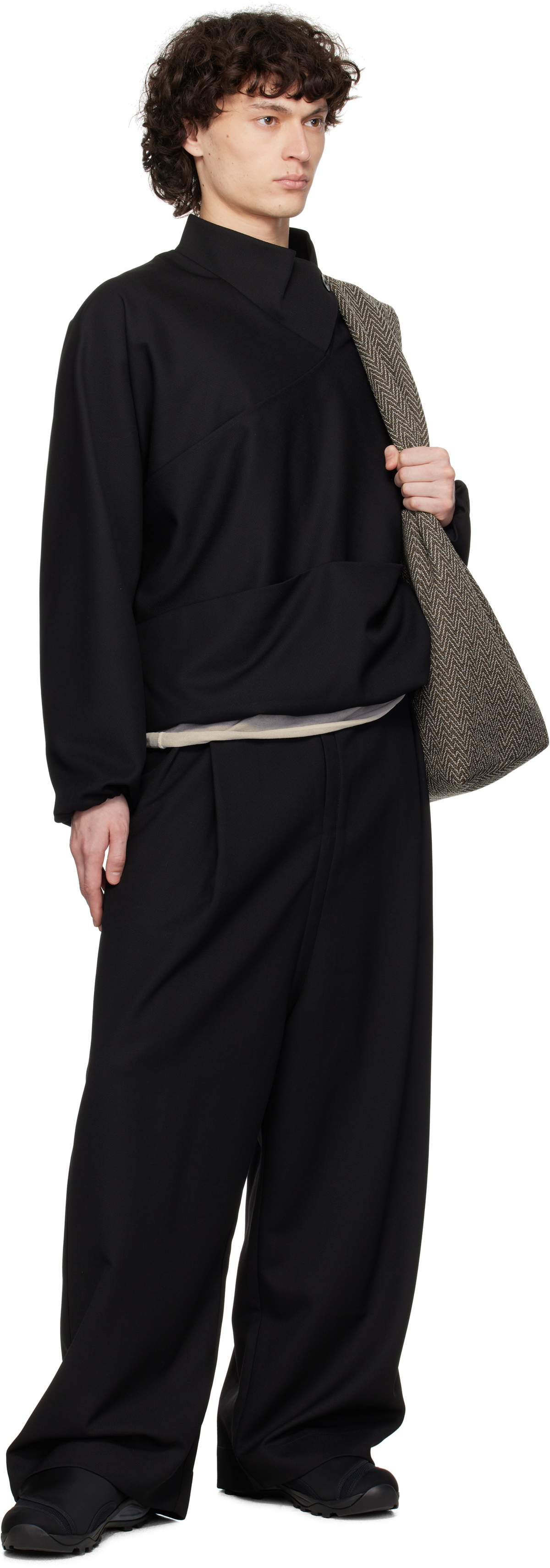 pet-tree-kor Black Erosion Pullover Jacket pet-tree-kor