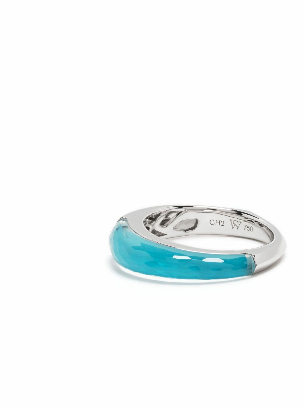 Stephen Webster 18K White Gold Shard Stack Crystal Ring