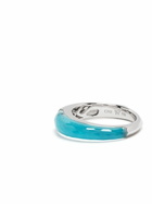 Stephen Webster 18K White Gold Shard Stack Crystal Ring