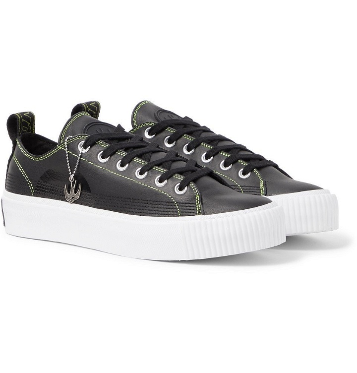 Photo: McQ Alexander McQueen - Plimsoll Leather Sneakers - Black
