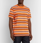 Albam - Striped Cotton-Jersey T-Shirt - Orange