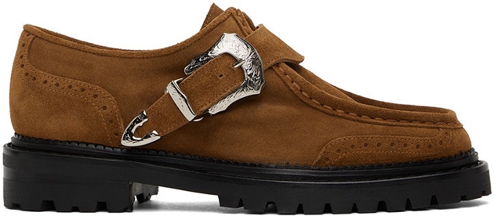 Photo: Toga Virilis Brown Pin-Buckle Loafers