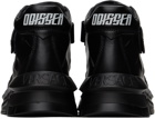 Versace Black Slashed 'Odissea' Sneakers