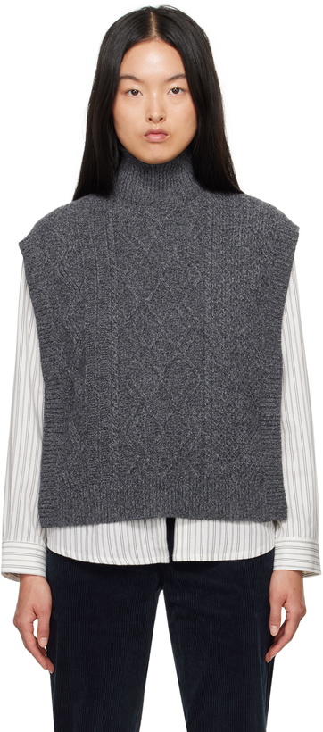 Photo: A.P.C. Gray Cameron Vest