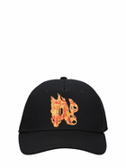 PALM ANGELS - Burning Monogram Cotton Cap