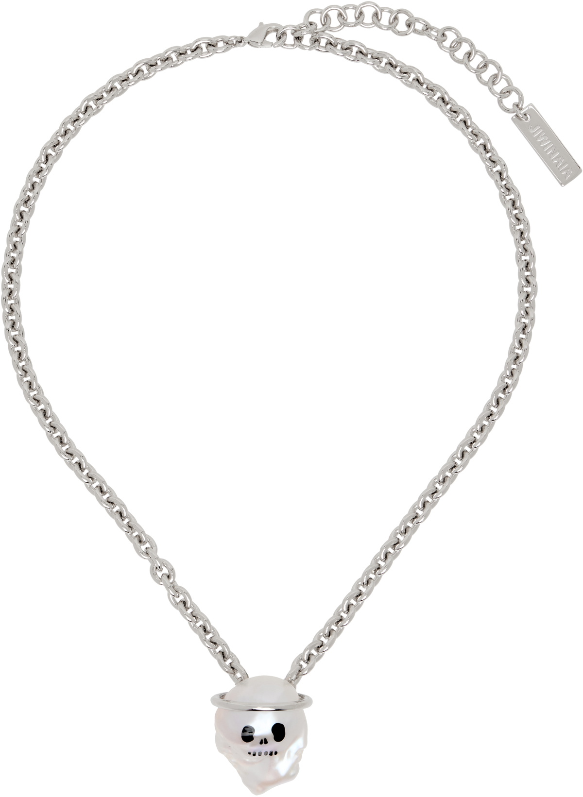 JIWINAIA SSENSE Exclusive Skull Halo Necklace