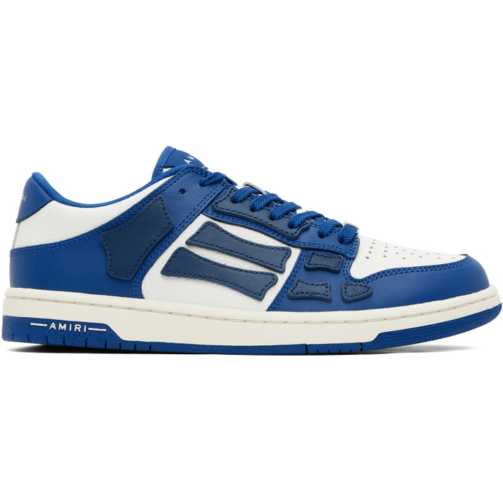Photo: AMIRI Navy & White Skel-Top Low Sneakers
