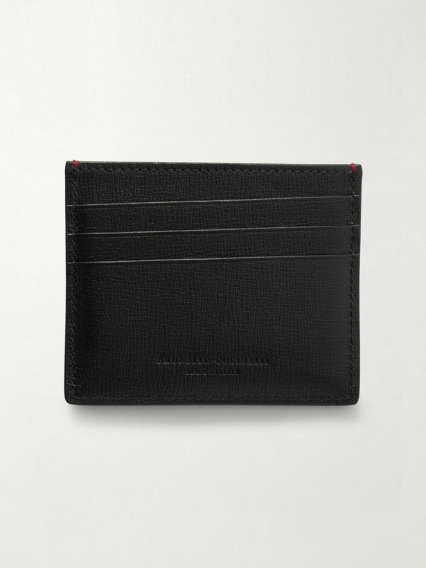 Photo: Brunello Cucinelli - Pebble-Grain Leather Cardholder