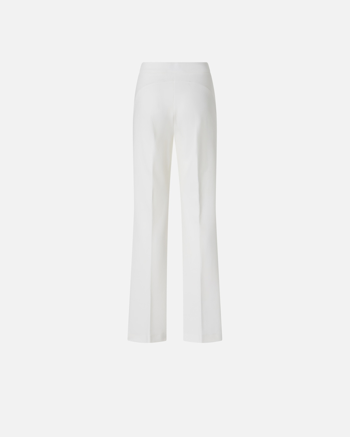 Pinko High Waisted Flared Dress Trousers Snow White