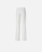 Pinko High Waisted Flared Dress Trousers Snow White