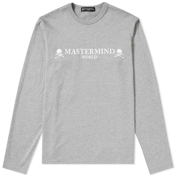Photo: MASTERMIND WORLD Long Sleeve Circle Logo Tee Grey