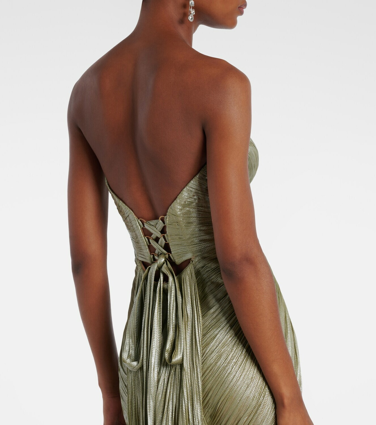 Maria Lucia Hohan Jasleen strapless silk tulle corset gown