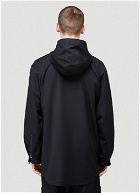 Classic Hooded Windbreaker Jacket in Black