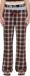 Praying Red & White Underwear Plaid Lounge Pants