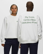 Sporty & Rich Lacoste Play Tennis Crewneck White - Mens - Sweatshirts