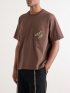 BODE - Sequin-Embellished Cotton-Jersey T-Shirt - Brown