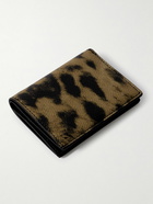 TOM FORD - Leopard-Print Full-Grain Leather Bifold Cardholder