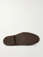 Brunello Cucinelli - Flex Suede Penny Loafers - Neutrals