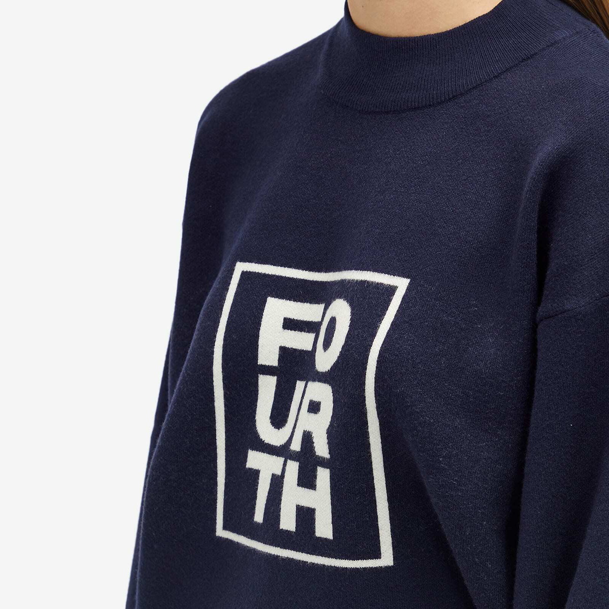 4th & Reckless Women's Valene Knit Jumper in Navy