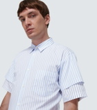 Comme des Garçons Homme Deux Striped cotton twill shirt