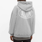 Cole Buxton Men's Athletic Logo Gym Hoody in Grey Marl