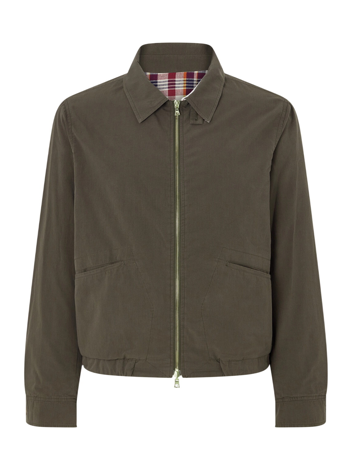 Drake's Khaki Welder Chore Suede Jacket Drake's