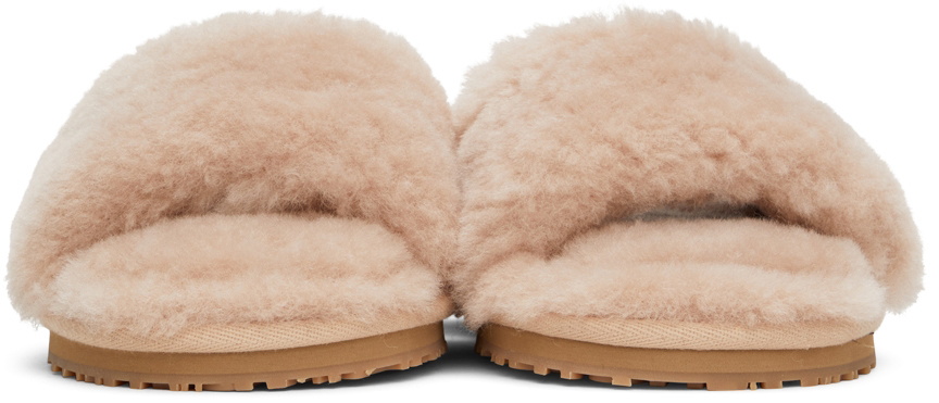 Mou Pink Shearling Sandals