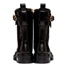 Versace Black Medusa Safety Pin Boots