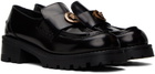 Versace Black Alia Platform Loafers