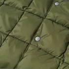 Taion Men's Crew Neck Down Vest in Olive