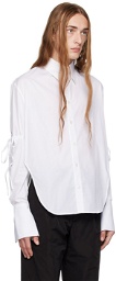 Carlota Barrera White Drawstring Shirt