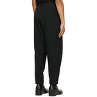 BED J.W. FORD Black Wool Serge Trousers