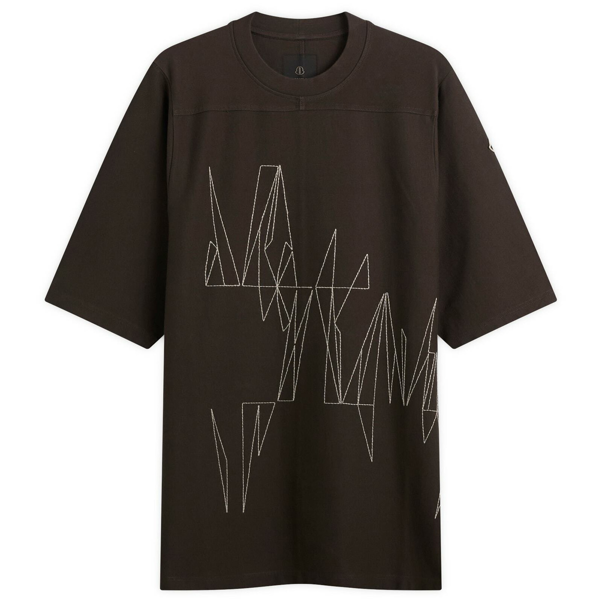 Rick Owens x Moncler Jumbo Short Sleeve T-Shirt in Dark Dust