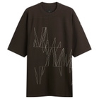 Rick Owens x Moncler Jumbo Short Sleeve T-Shirt in Dark Dust