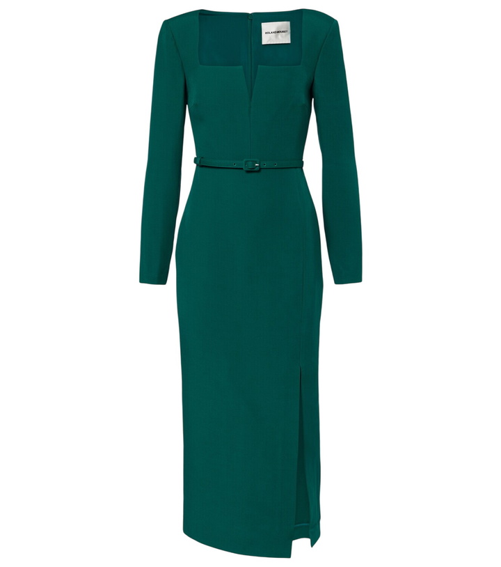 Photo: Roland Mouret Belted wool and silk midi dress