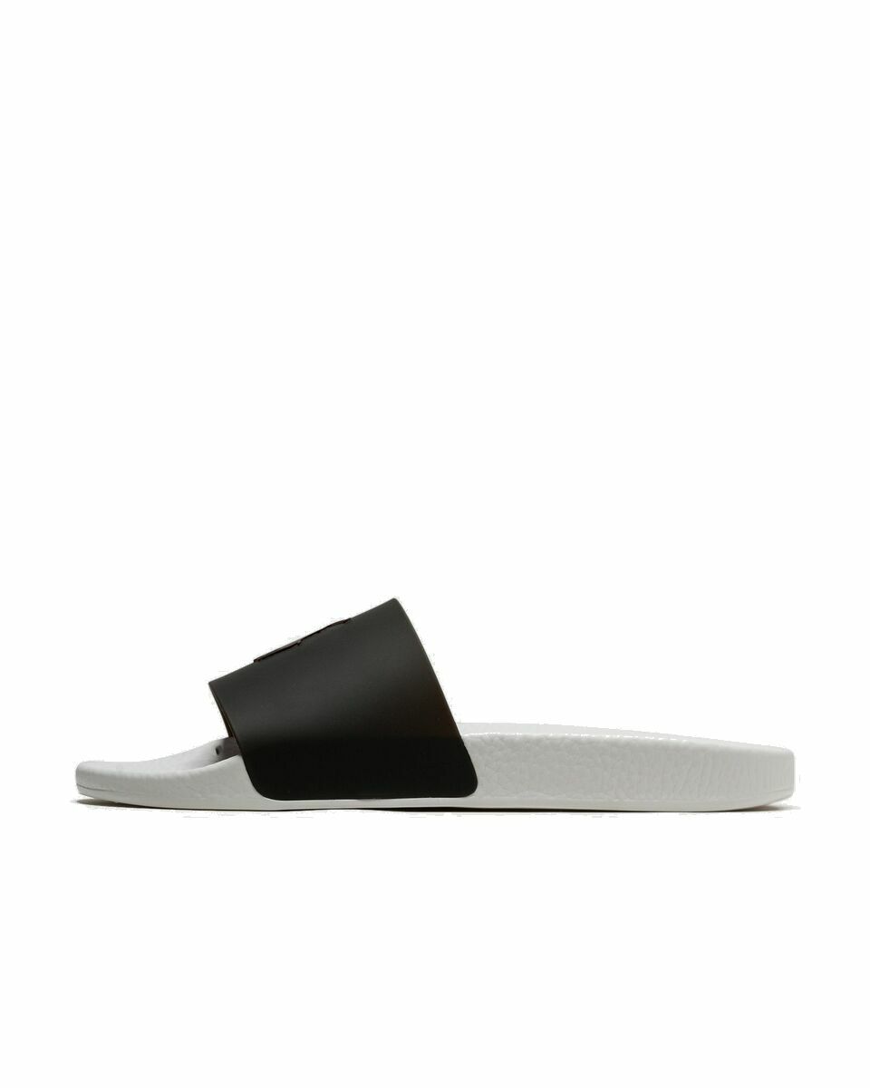 Photo: Polo Ralph Lauren Color Changing Polo Slide Sandals Black|White - Mens - Sandals & Slides