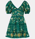 Agua by Agua Bendita Manzanilla Esmeralda cotton minidress