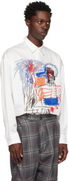 Études White Jean-Michel Basquiat Edition Illusion Poedi Shirt