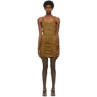 Gauntlett Cheng SSENSE Exclusive Brown Elasticated Contour Dress