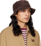 NEEDLES Brown Embroidered Bucket Hat