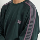 Needles Men's Poly Smooth Crew Neck Sweatshirt in Green