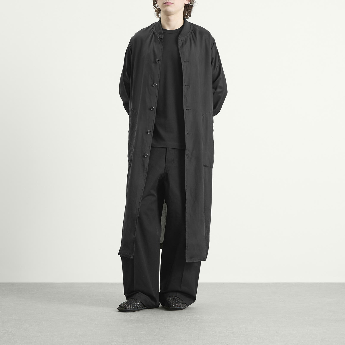Comme des Garçons Men's Long Formal Coat in Black
