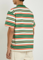 Vowels Striped Cotton T-shirt Multicoloured 1