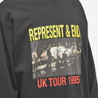 END. x Represent 'UK Tour' Long Sleeve T-Shirt in Black