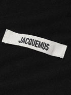Jacquemus - Logo-Appliquéd Cotton-Jersey Hoodie - Black