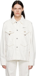 Objects IV Life White Deadstock Denim Jacket
