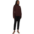 ISSEY MIYAKE Brown Backpack Knit Turtleneck