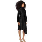 Ambush Black Waves Patchwork Drape Dress